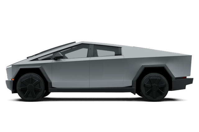 Tesla Cybertruck  - Side view Tesla Cybertruck  - Side view